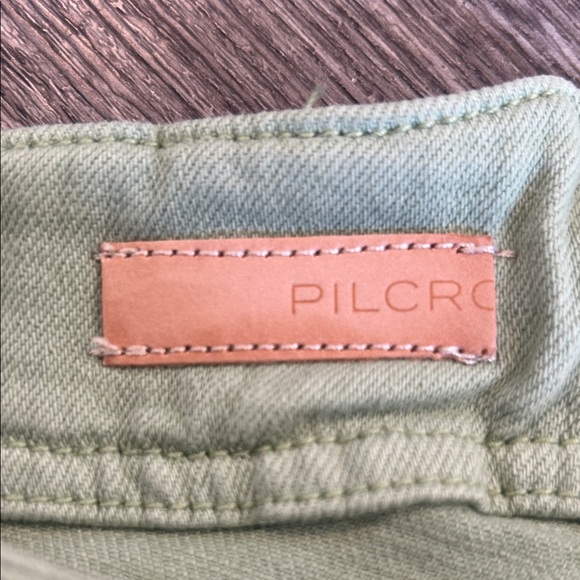 Pilcro Mint Green Wide Leg Jeans - Picture 3 of 12